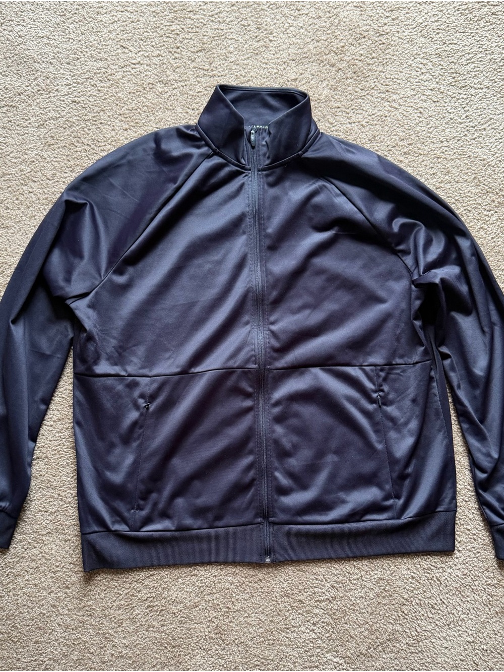 Lightweight Full-Zip Track Jacket - Black